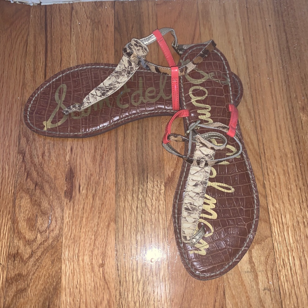 Sam Edelman Snake Print Sandals